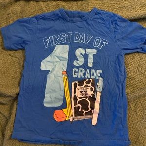 First day of 1st Grade kids T shirt, never worn, size Med 7/8